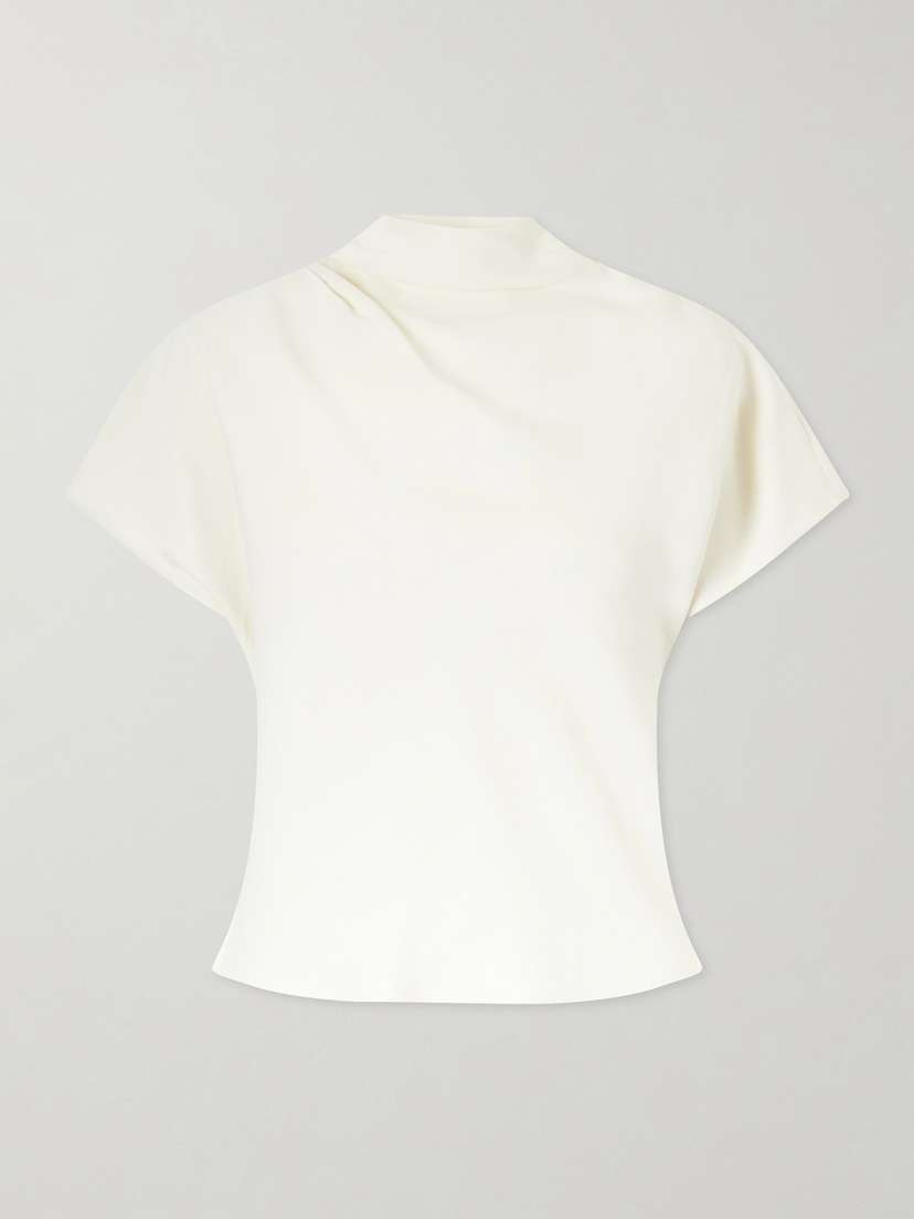 TWP Draped Satin Blouse
