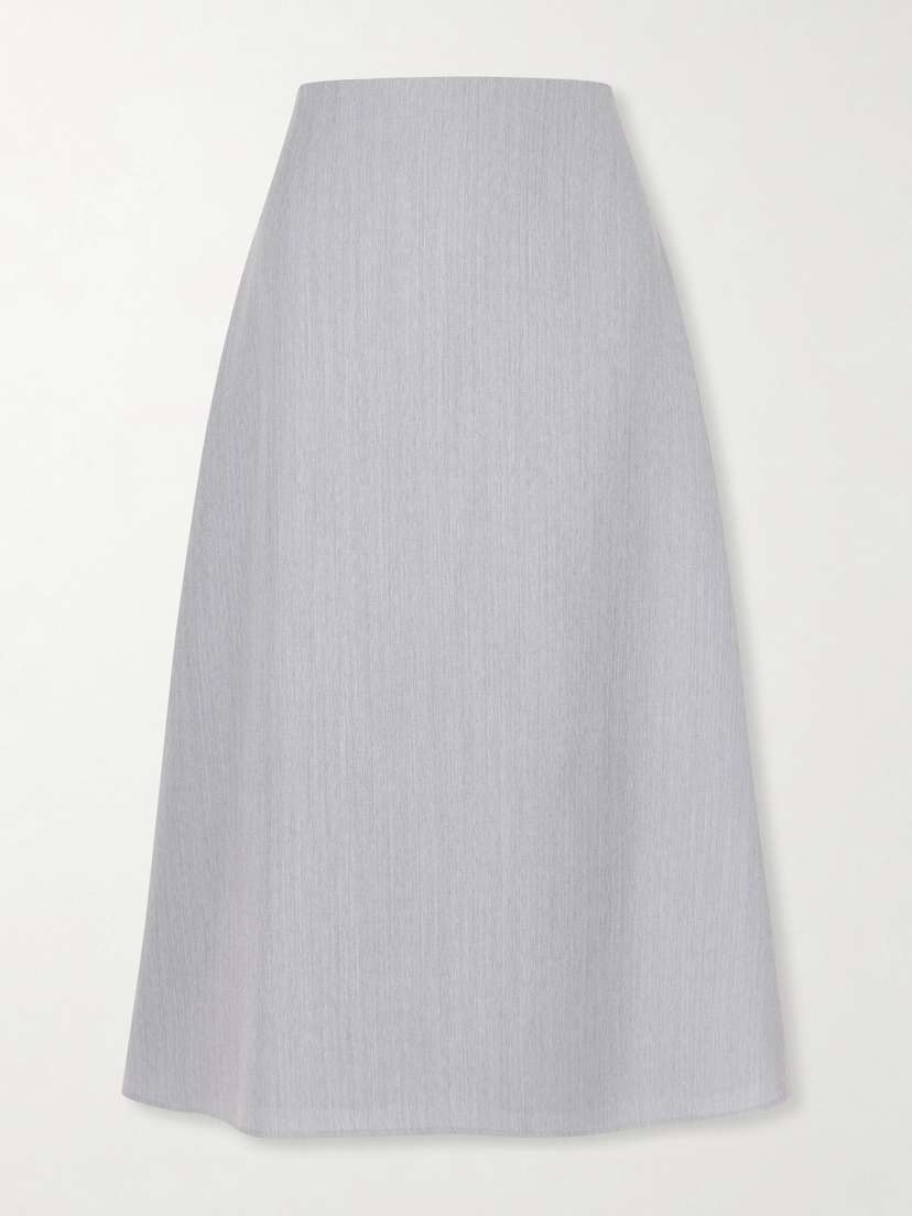 TWP A-line Wool Midi Skirt