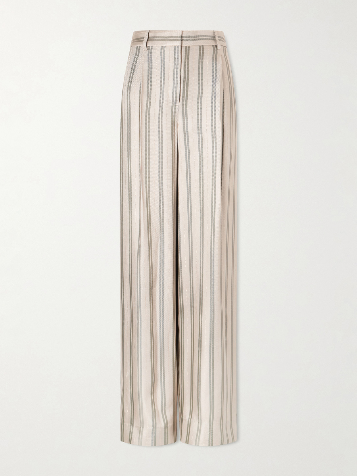 Twp Hudson St Striped Wide-leg Pants In Neutral
