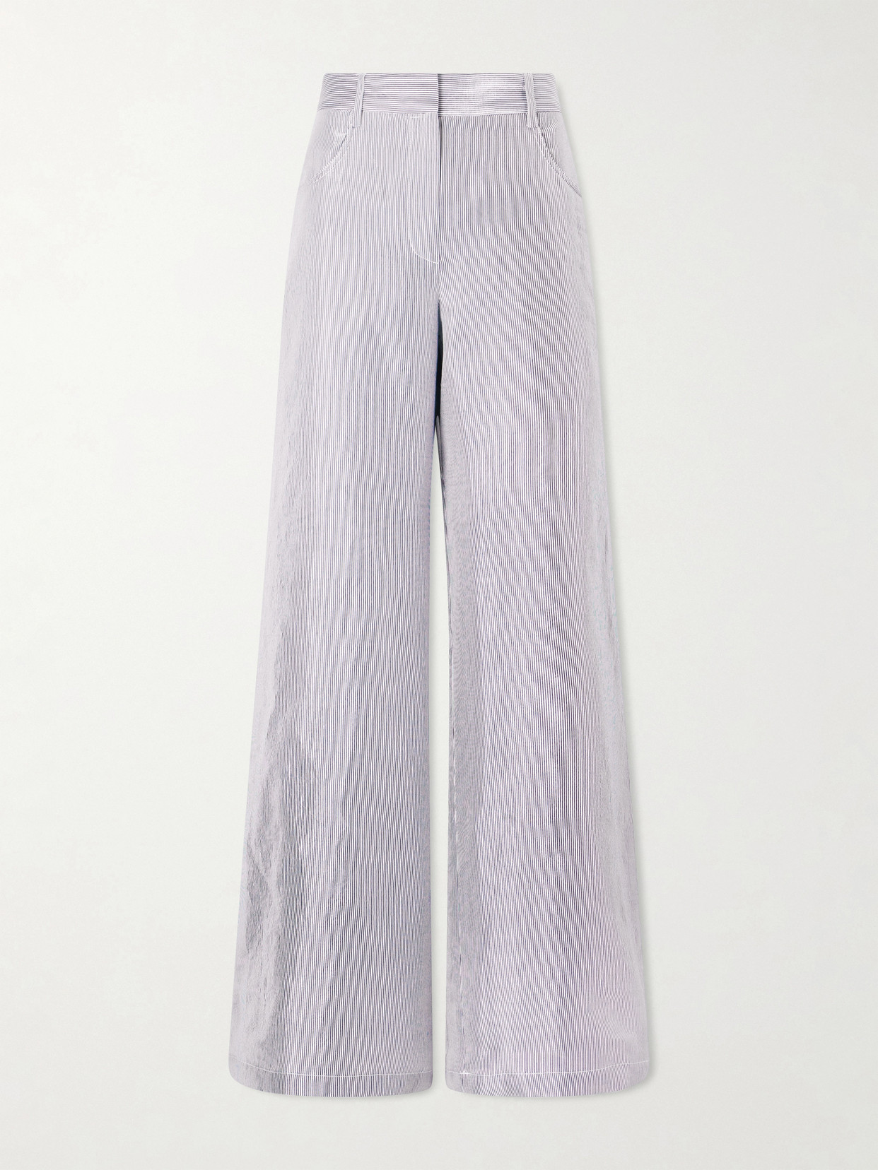 TWP - Dylan Striped Cotton-blend Gabardine Wide-leg Pants - Multi