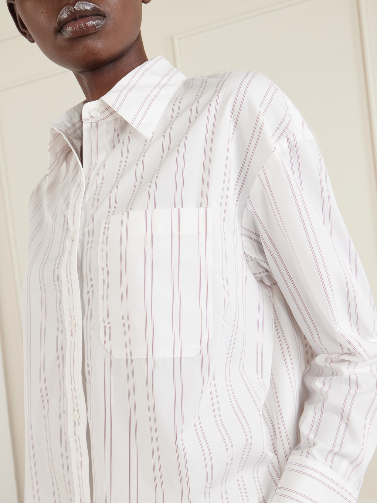 Big Joe Striped Cotton-Poplin Shirt