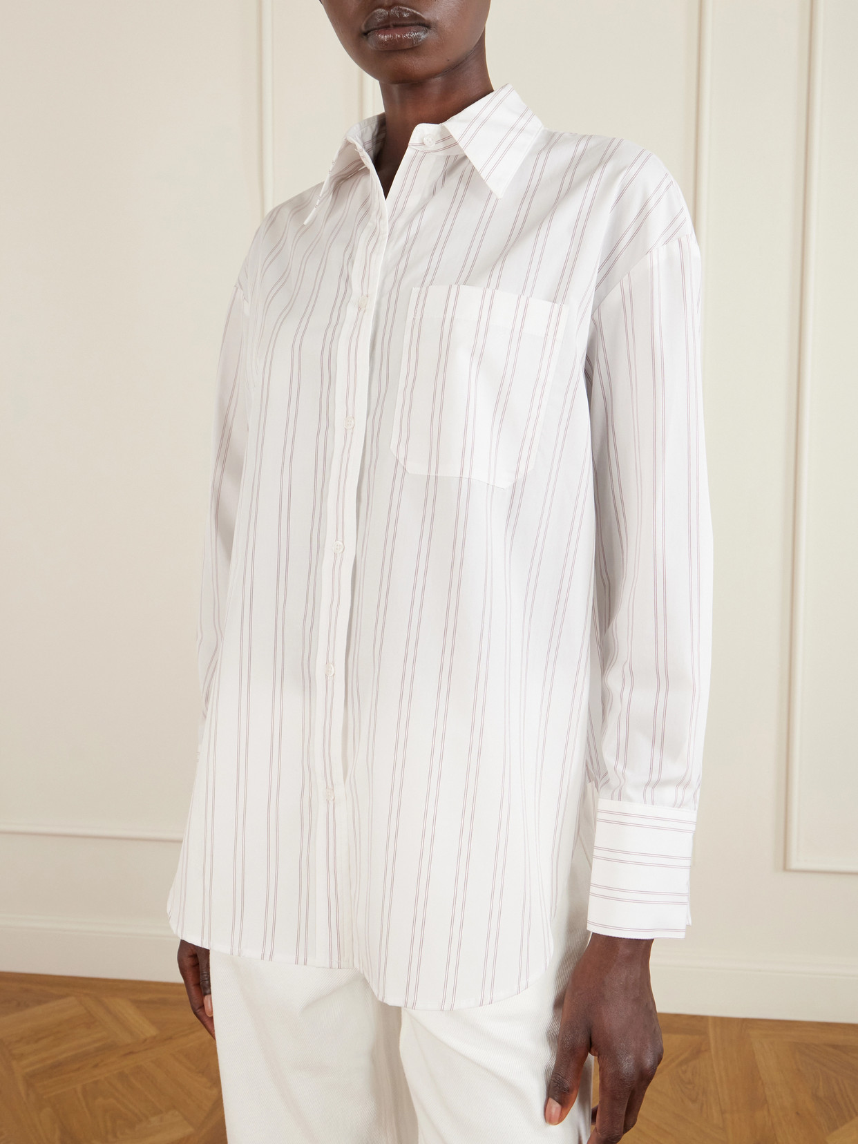 Big Joe Striped Cotton-Poplin Shirt