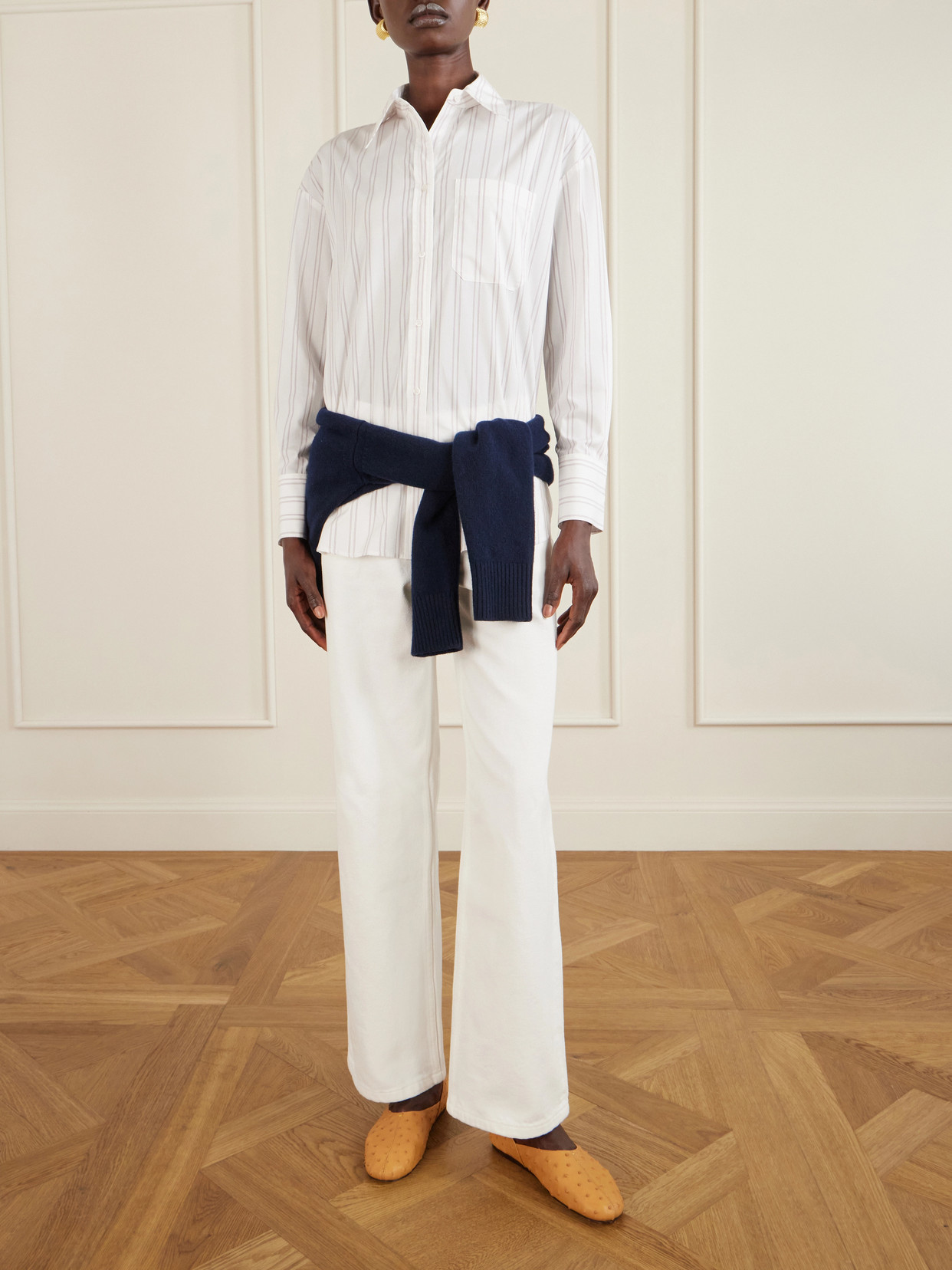 Big Joe Striped Cotton-Poplin Shirt