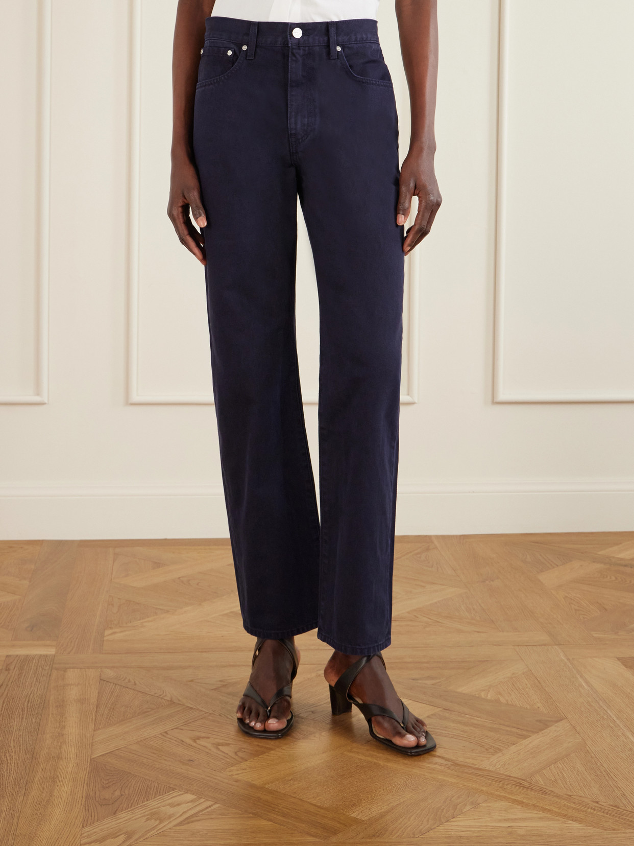 Kent St Mid-Rise Straight-Leg Jeans
