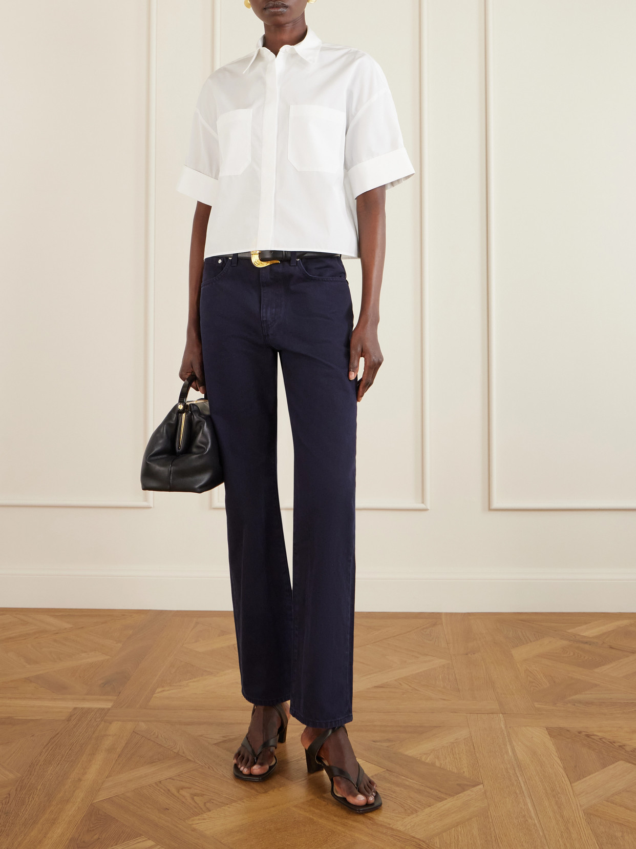 Kent St Mid-Rise Straight-Leg Jeans