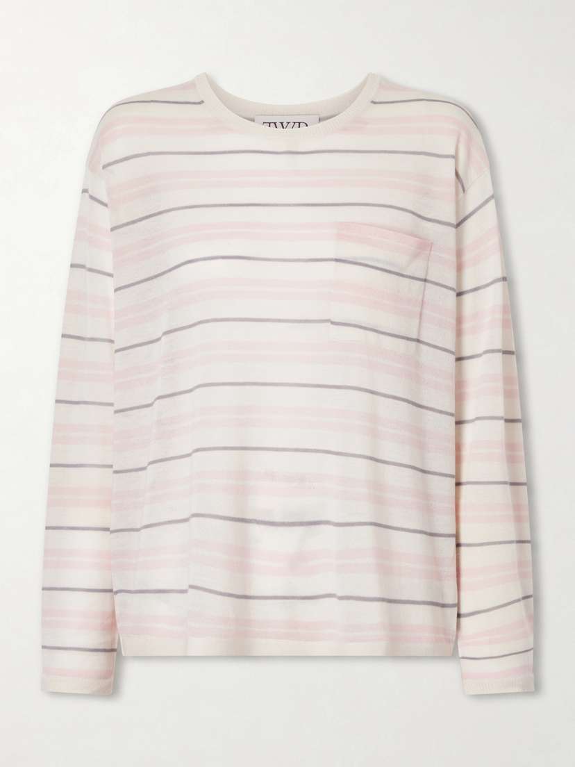 TWP 4th St Striped Cashmere Sweater