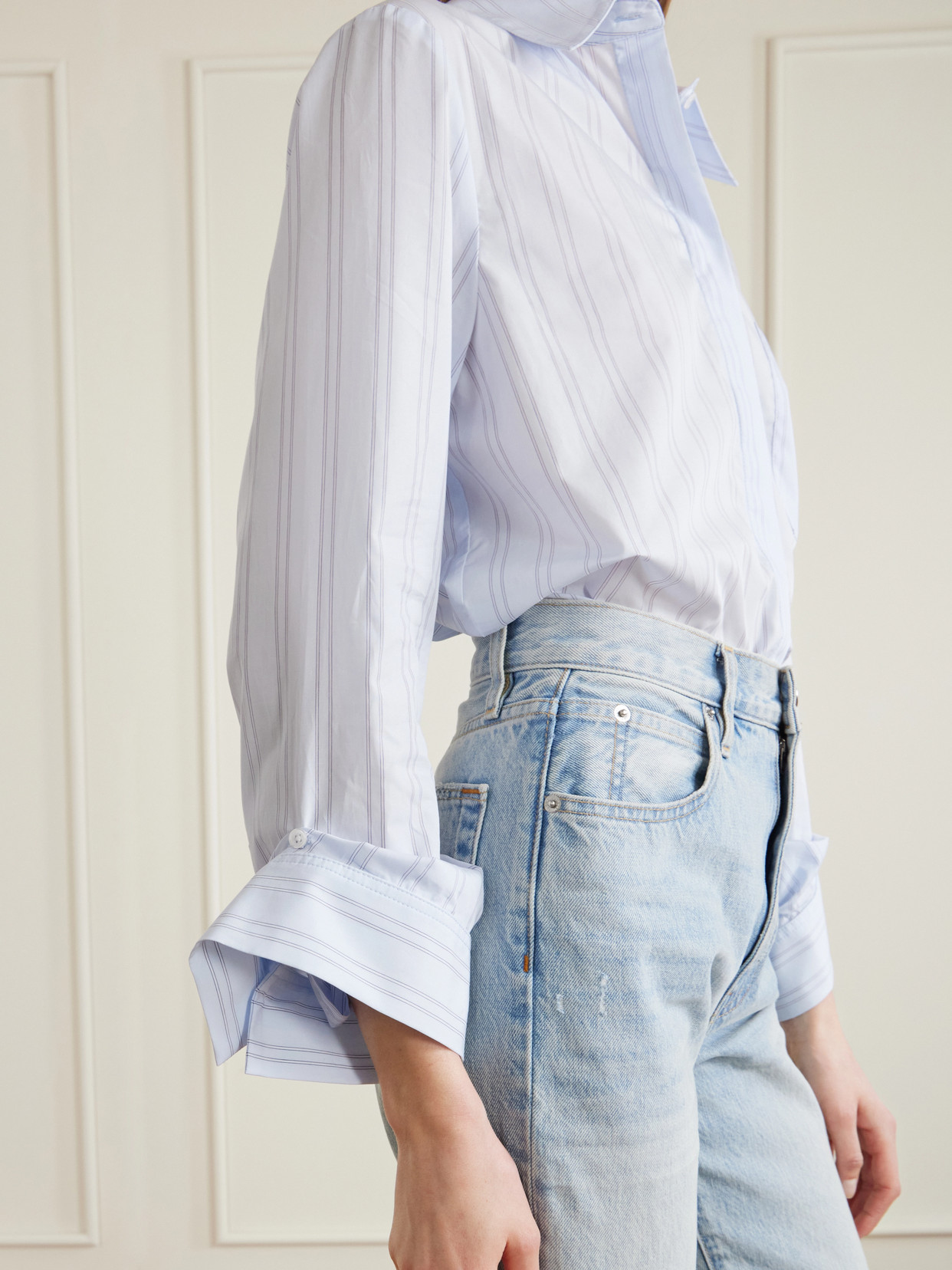 Boyfriend Striped Cotton Shirt