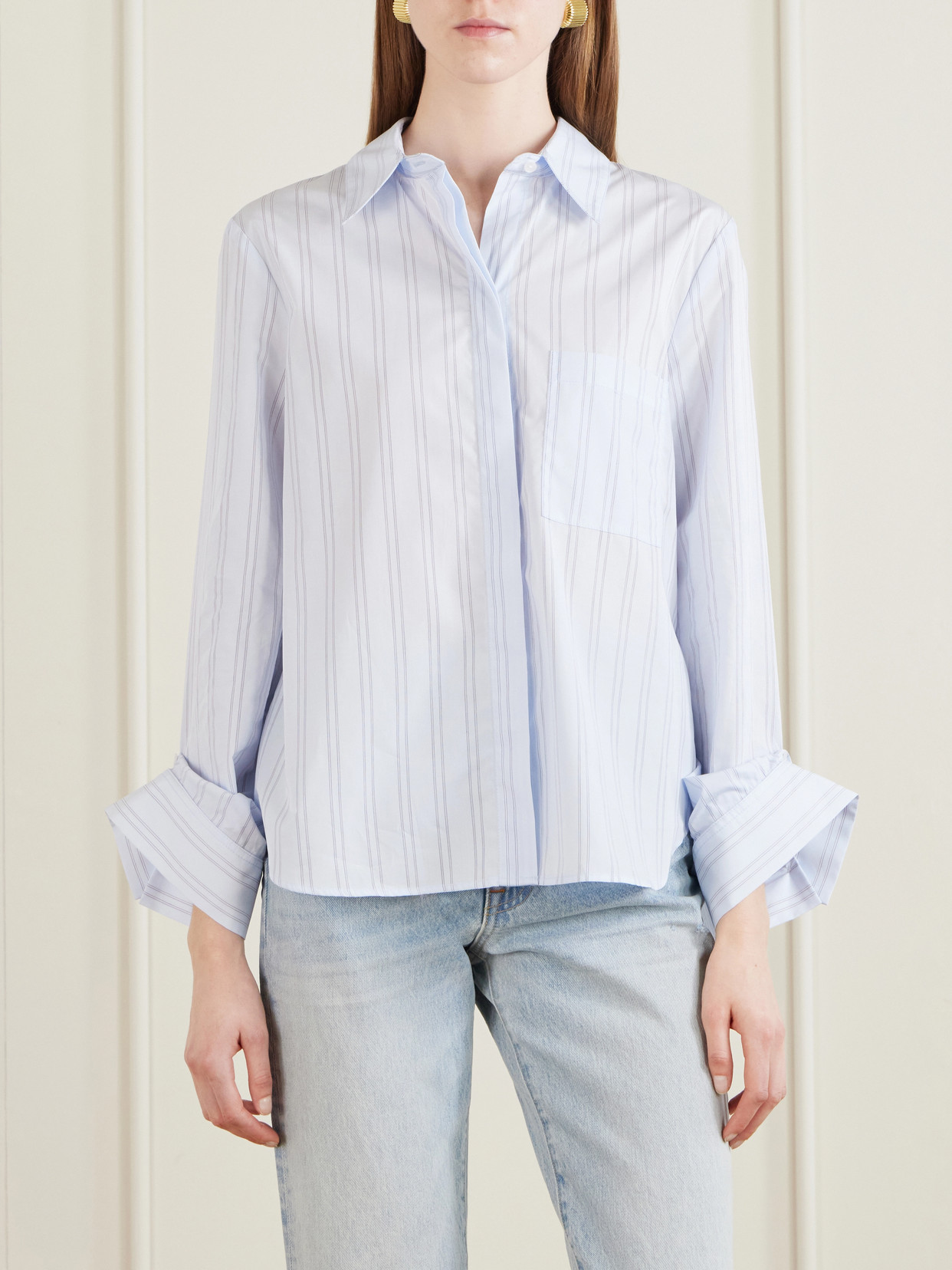 Boyfriend Striped Cotton Shirt