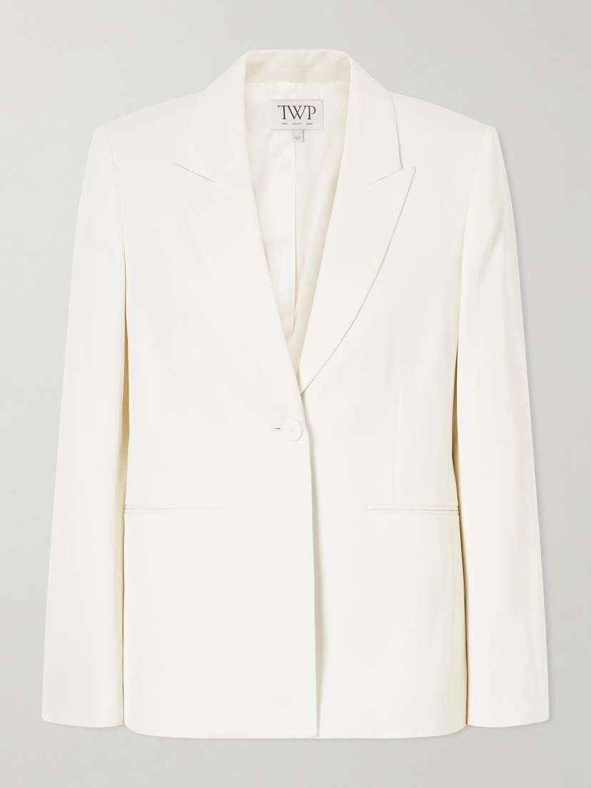 TWP Her Fit Satin Blazer