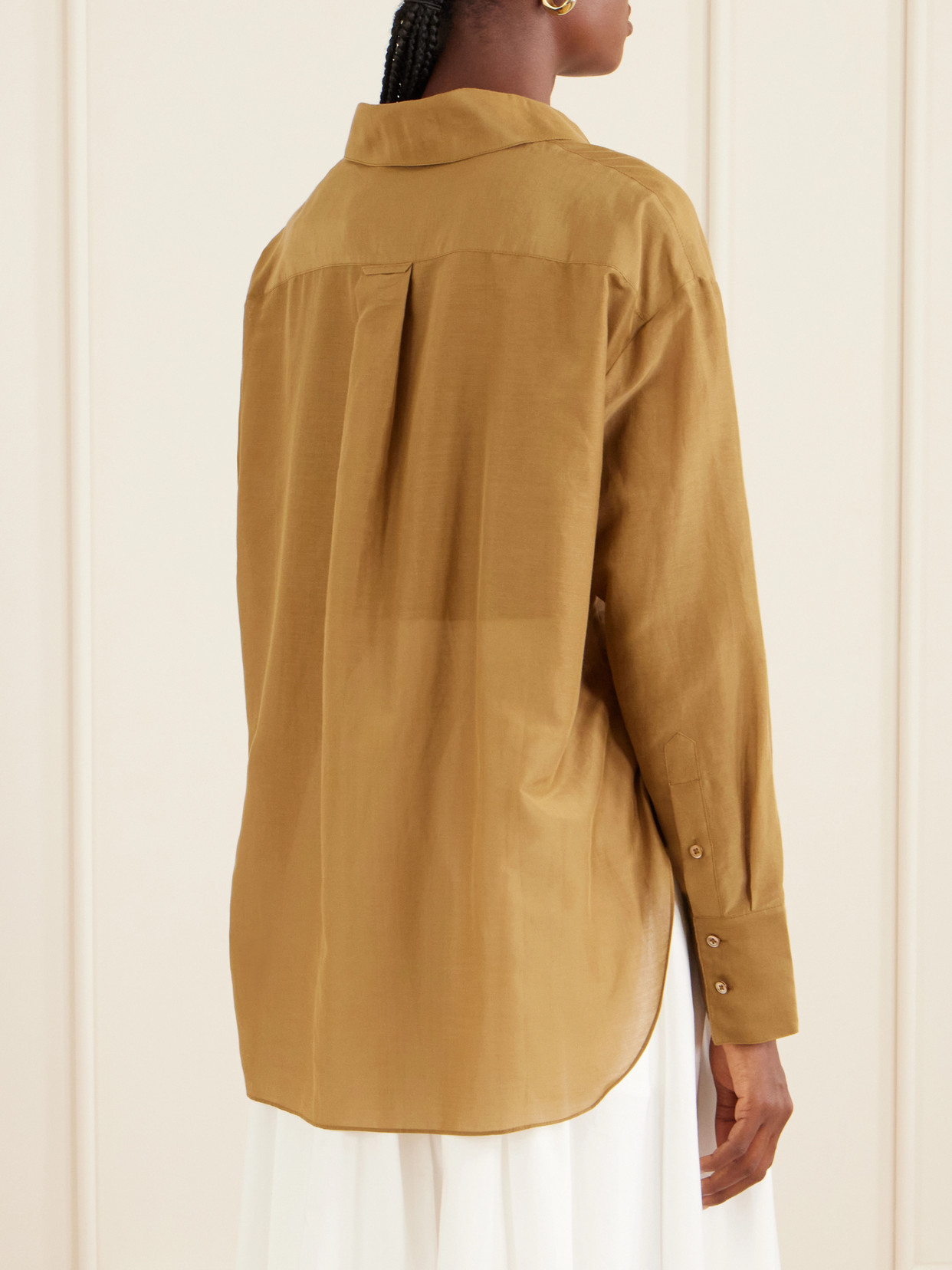 Big Joe Cotton And Silk-Blend Shirt