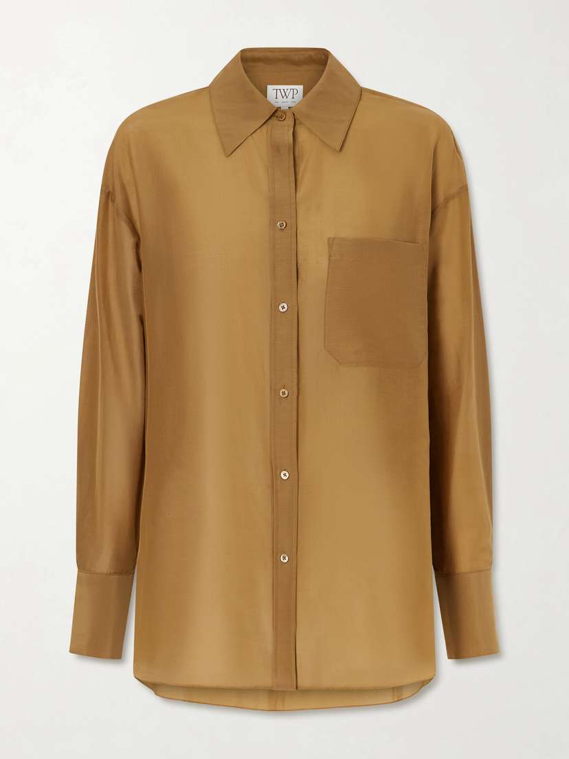 TWP Big Joe Cotton And Silk-blend Shirt