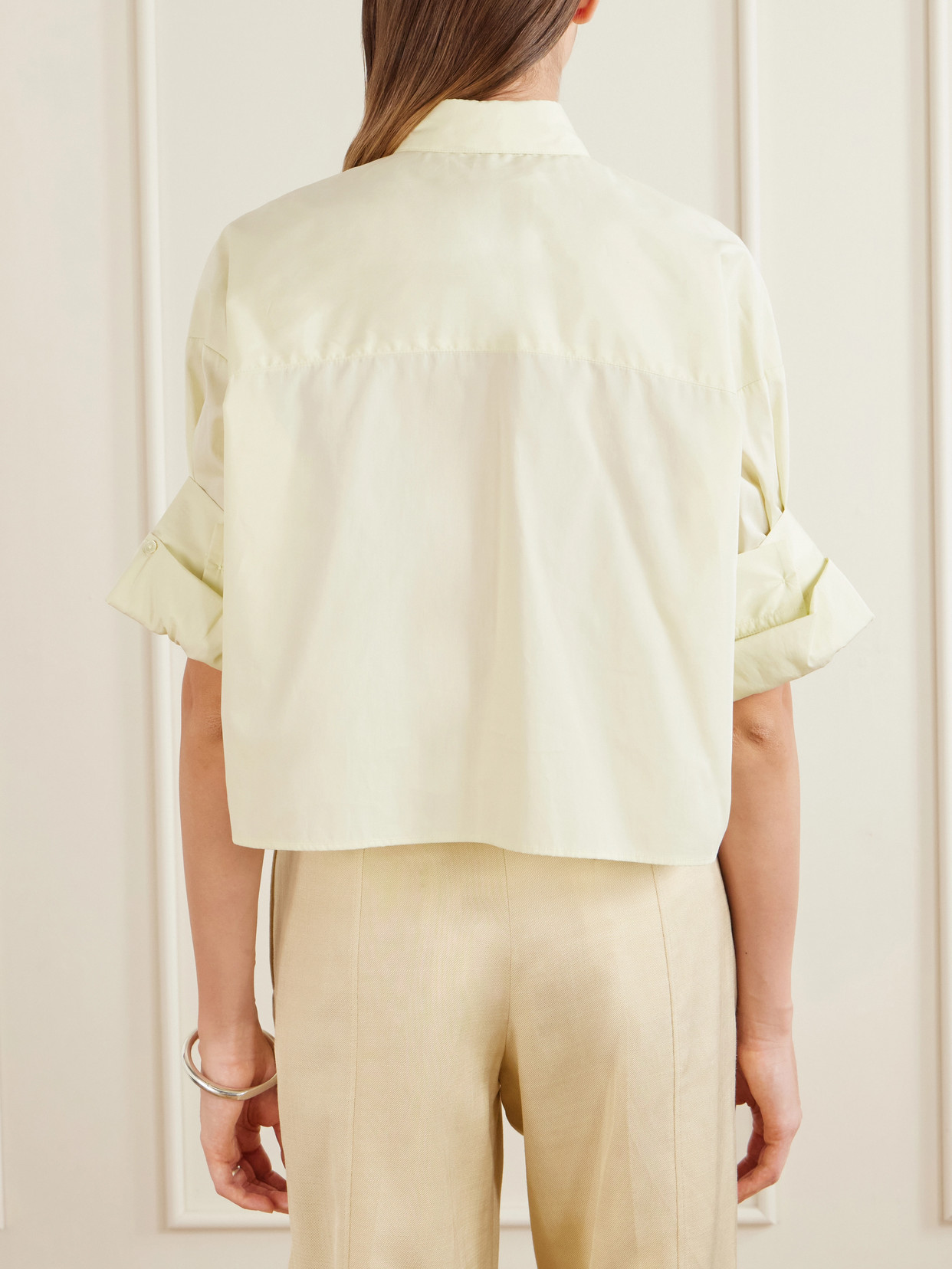 Next Ex Cropped Cotton Shirt