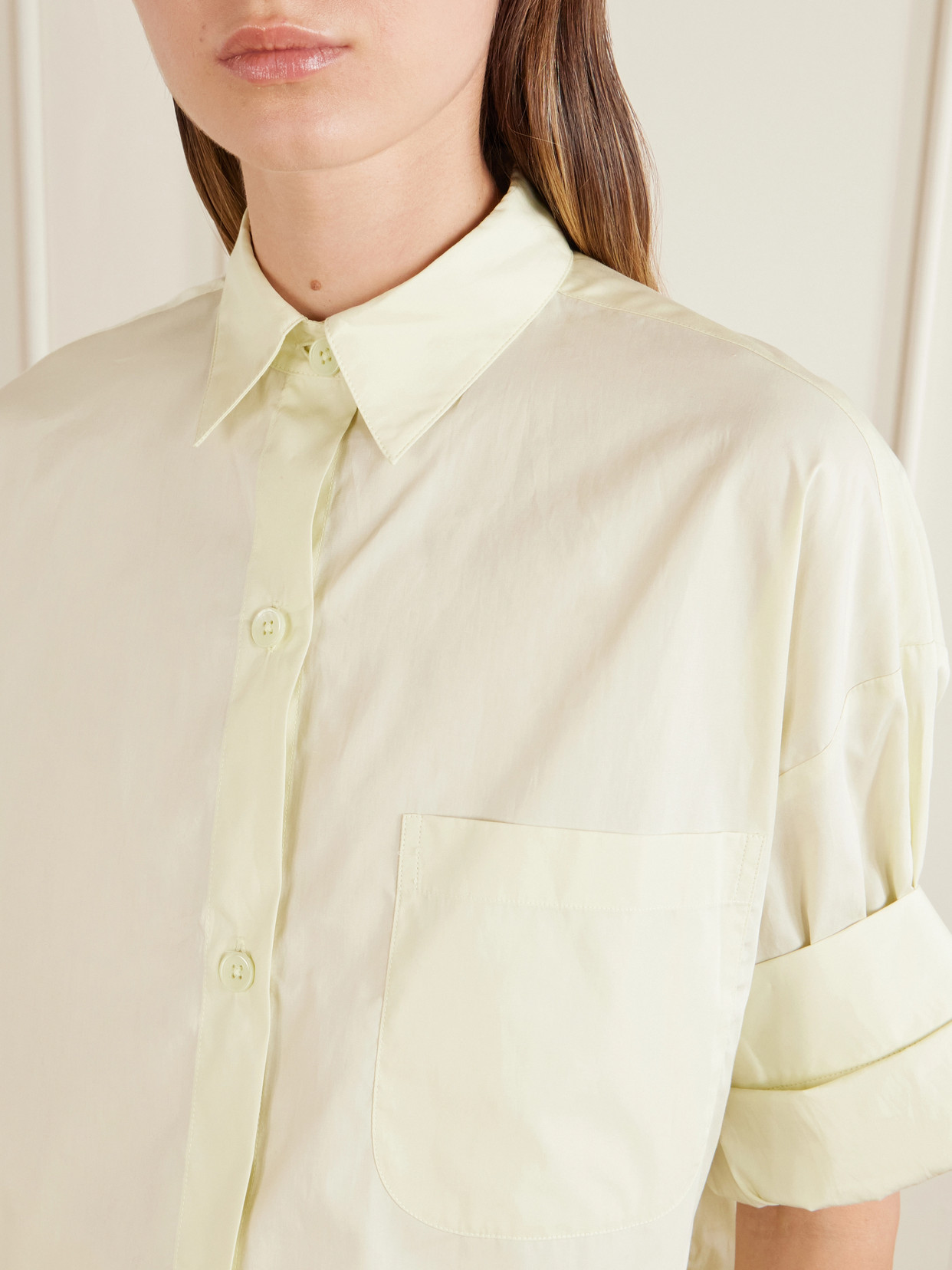 Next Ex Cropped Cotton Shirt