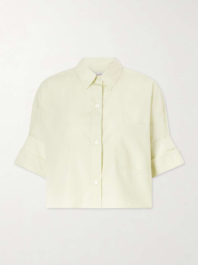 TWP Next Ex Cropped Cotton Shirt