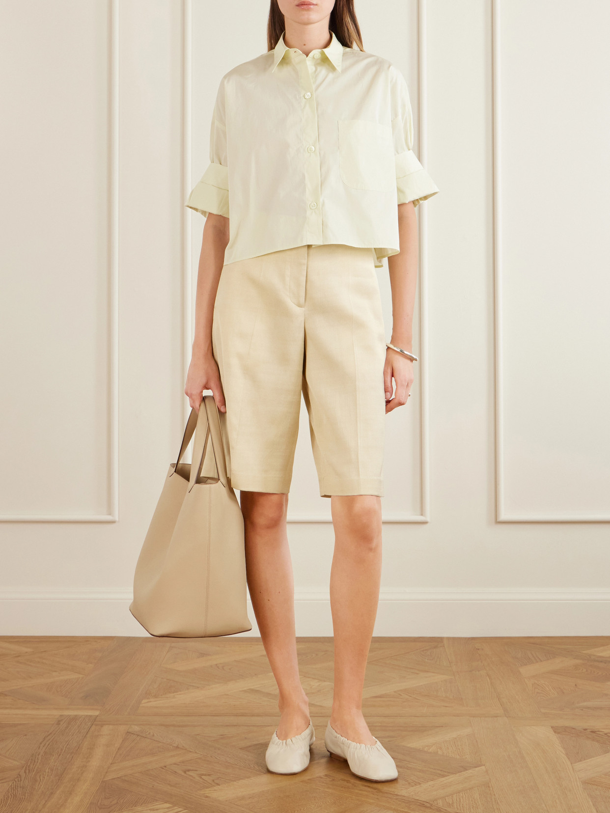 Next Ex Cropped Cotton Shirt