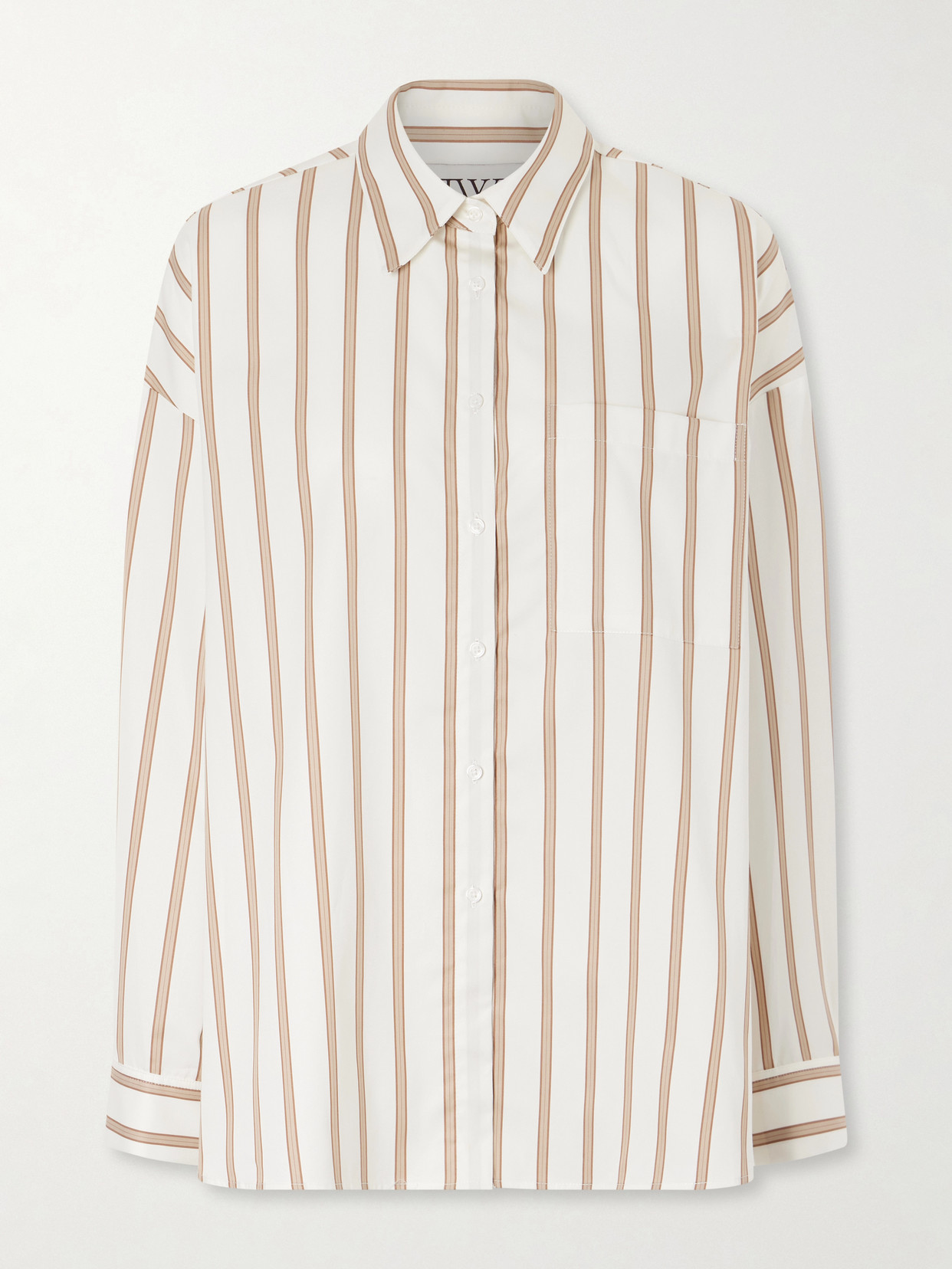 Twp Something Borrowed Stripe Cotton Button-up Shirt In Multi