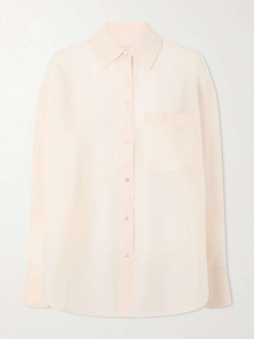 TWP Big Joe Cotton And Silk-blend Voile Shirt
