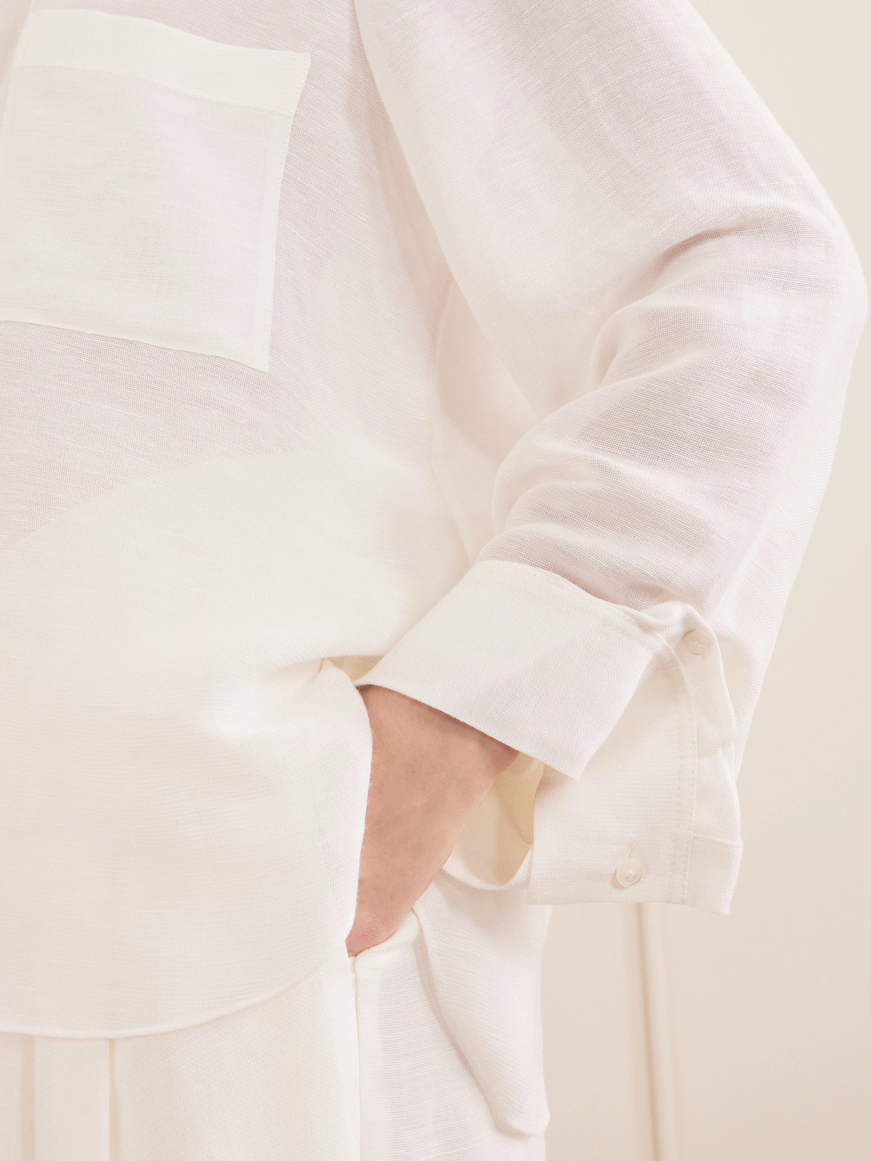 Next Morning Linen And Silk-Blend Shirt