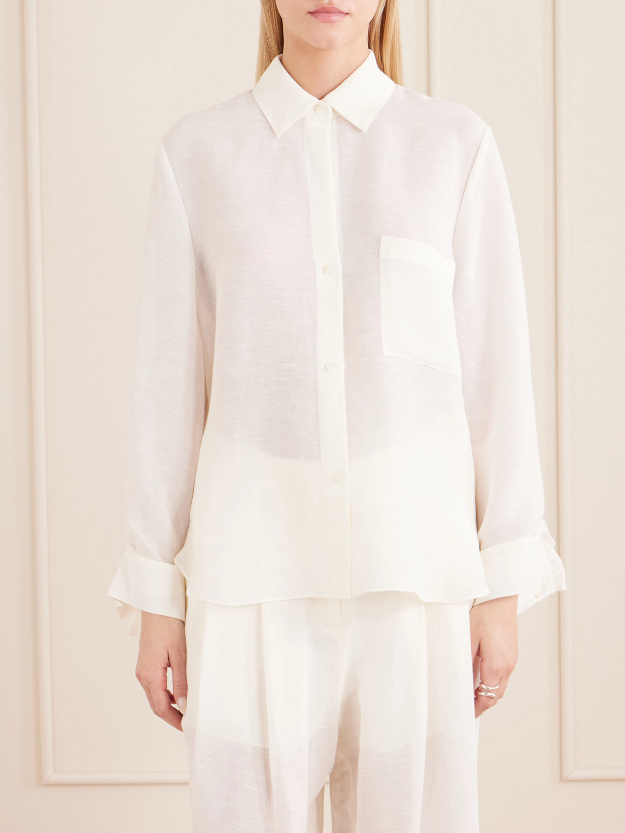 Next Morning Linen And Silk-Blend Shirt