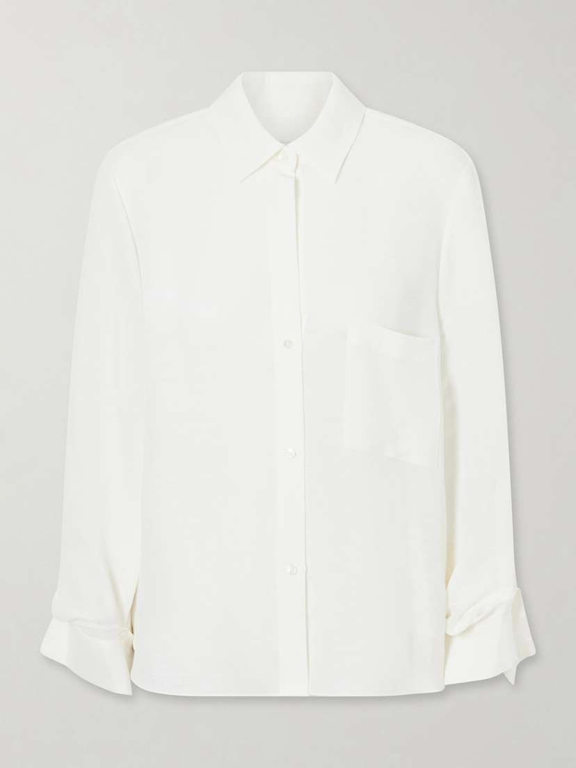 TWP Next Morning Linen And Silk-blend Shirt
