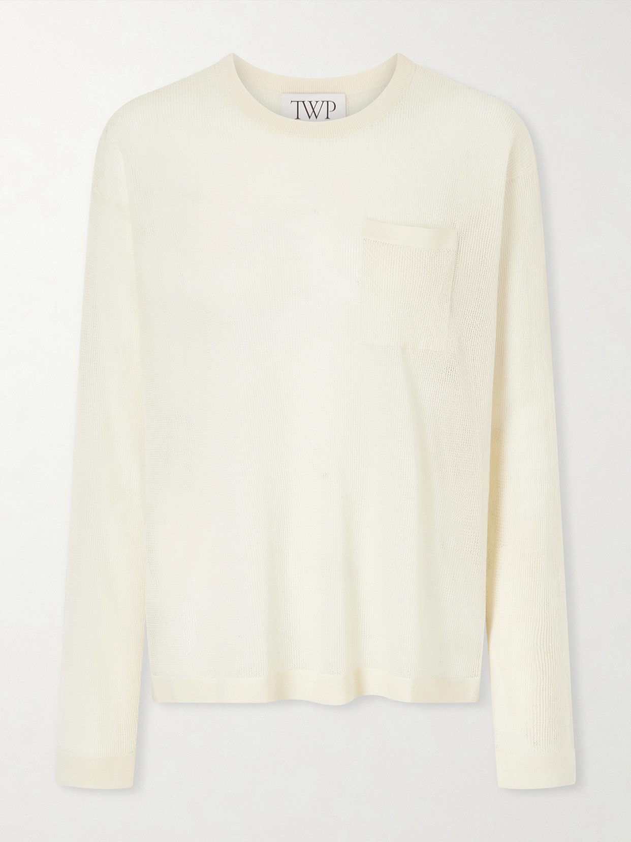 Twp Crocheted Cashmere Sweater In Neutral