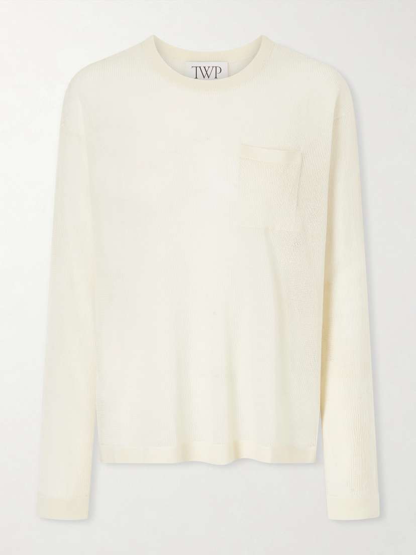 TWP Wsh Crocheted Cashmere Sweater
