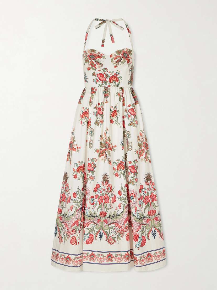 Emporio Sirenuse Johanna Chintz Floral-print Cotton Maxi Dress