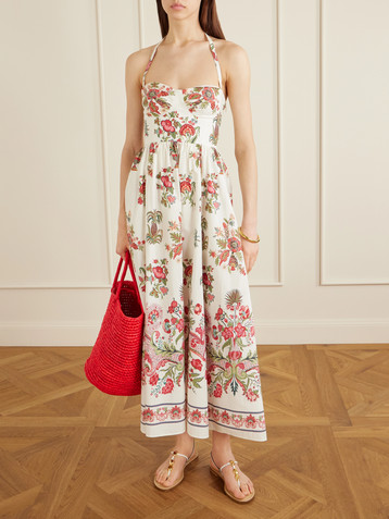 Emporio Sirenuse Johanna Chintz floral-print cotton maxi dress