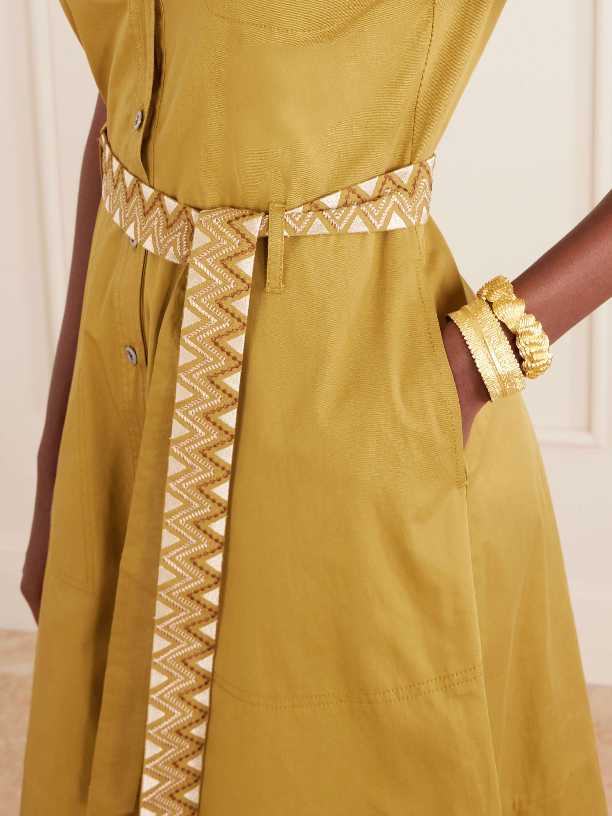 linen midi dress with buttons Women's Long Sleeve Linen Button Down Midi Dress