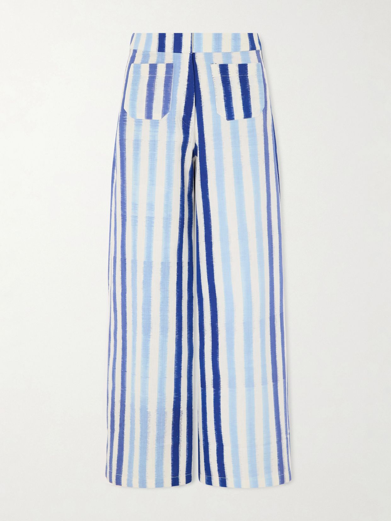 Emporio Sirenuse Striped wide-leg cotton pants