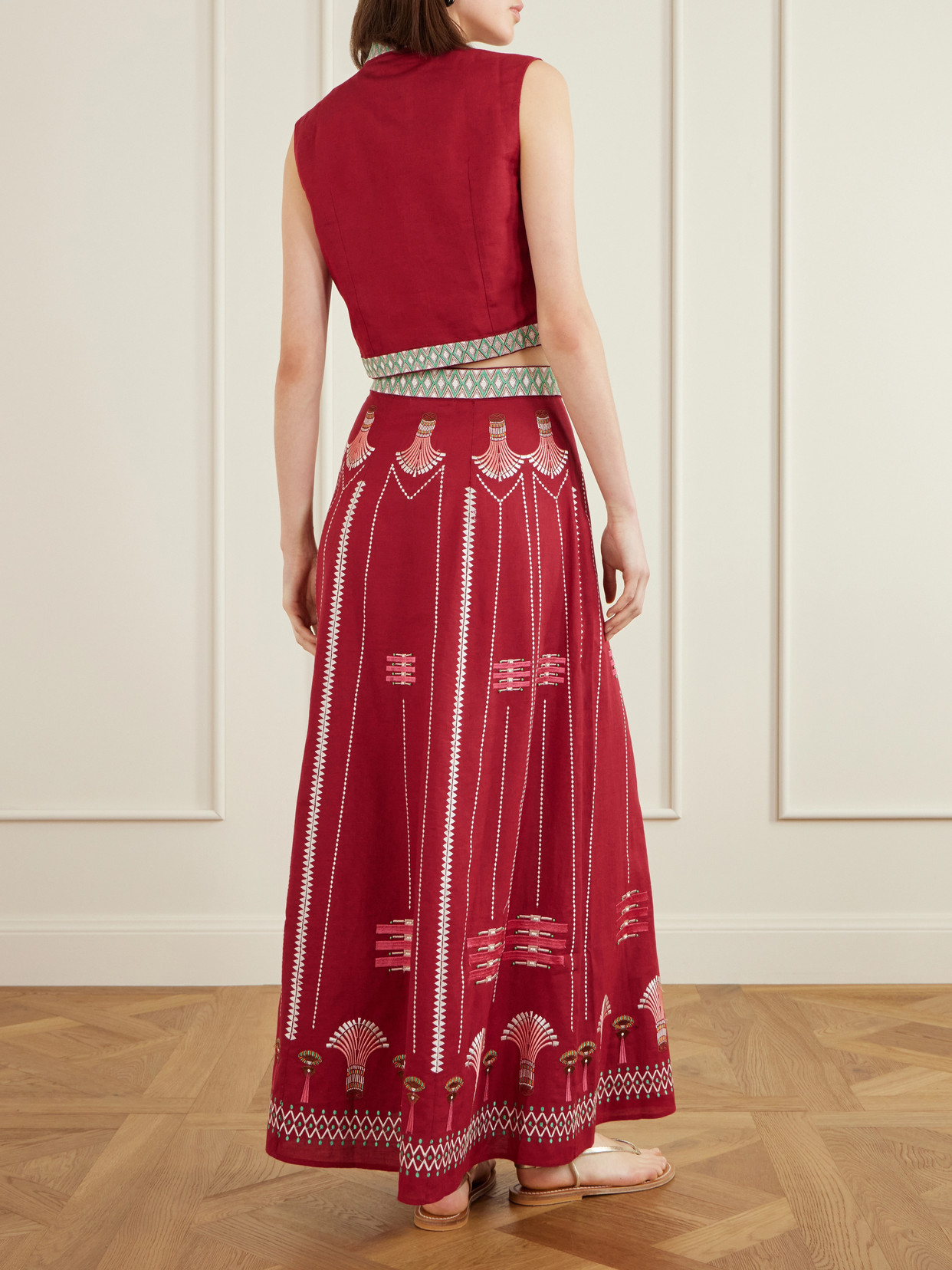 And Cotton-Blend Blouse