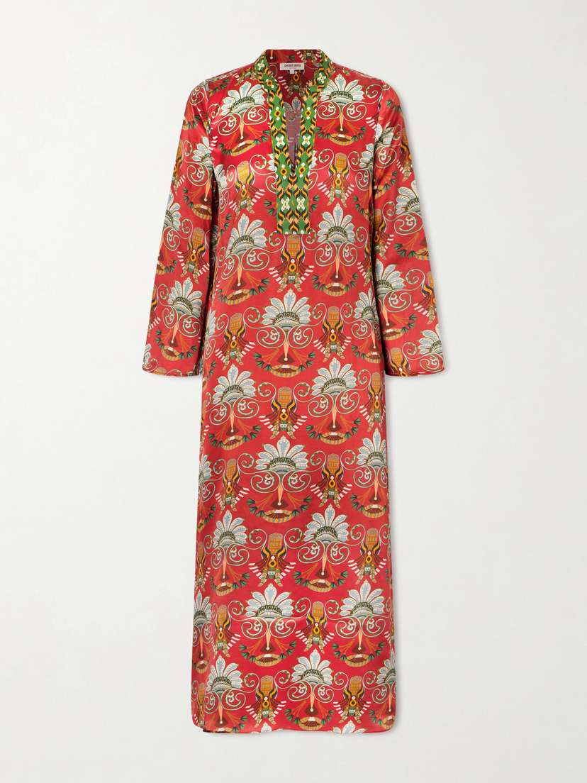 Emporio Sirenuse Jenna Printed Silk Midi Dress | Thumbnail 5 Emporio Sirenuse Jenna Printed Silk Midi Dress | Thumbnail 5
