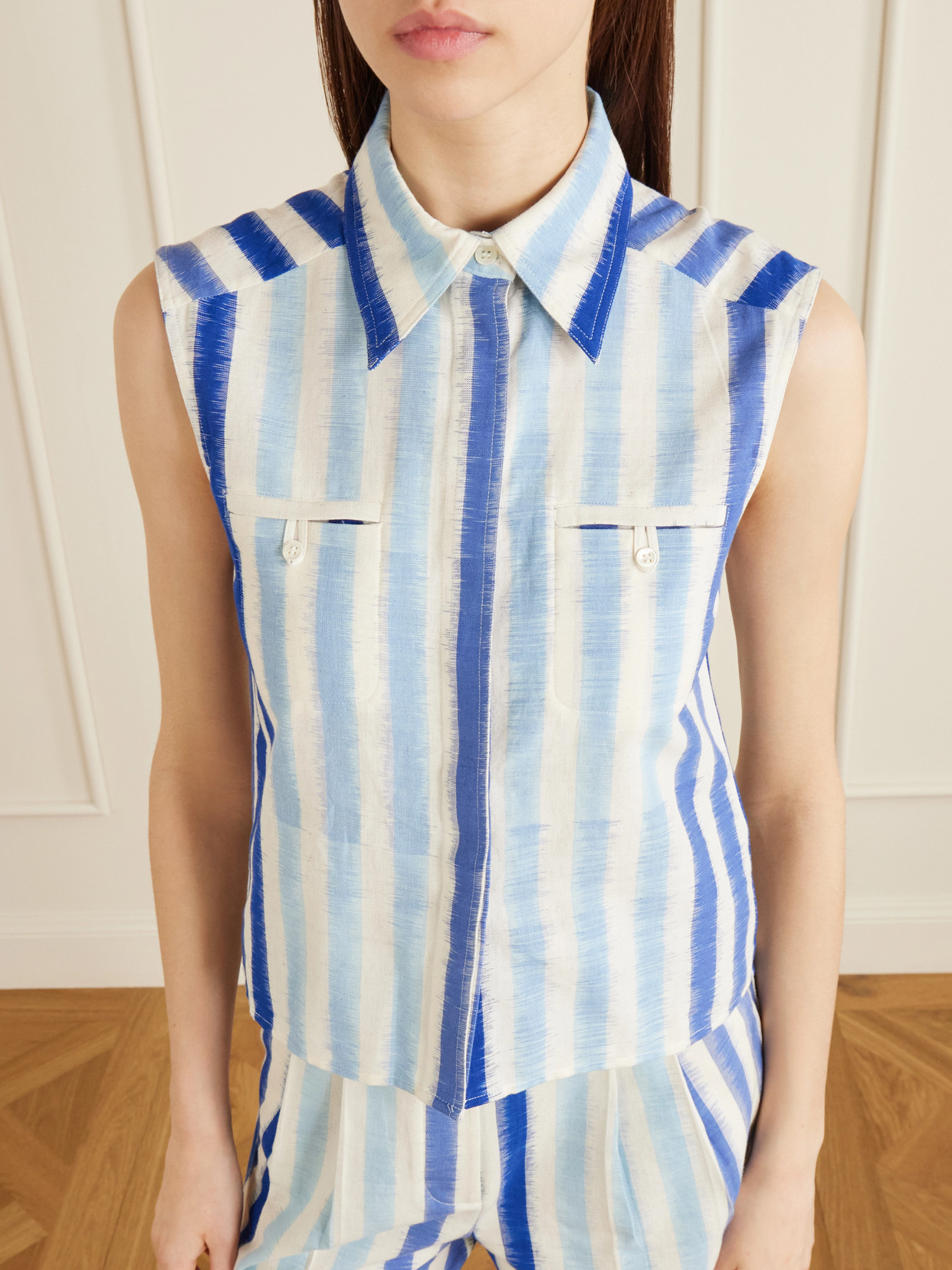 Ylena Striped Cotton Shirt