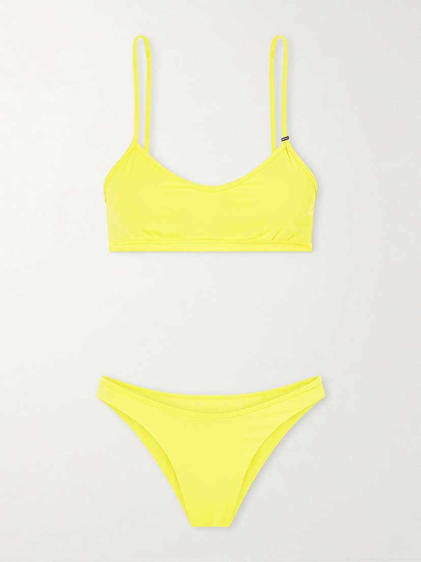 The Attico Logo-embellished Triangle Bikini