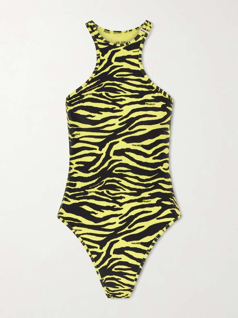The Attico Zebra-print Swimsuit