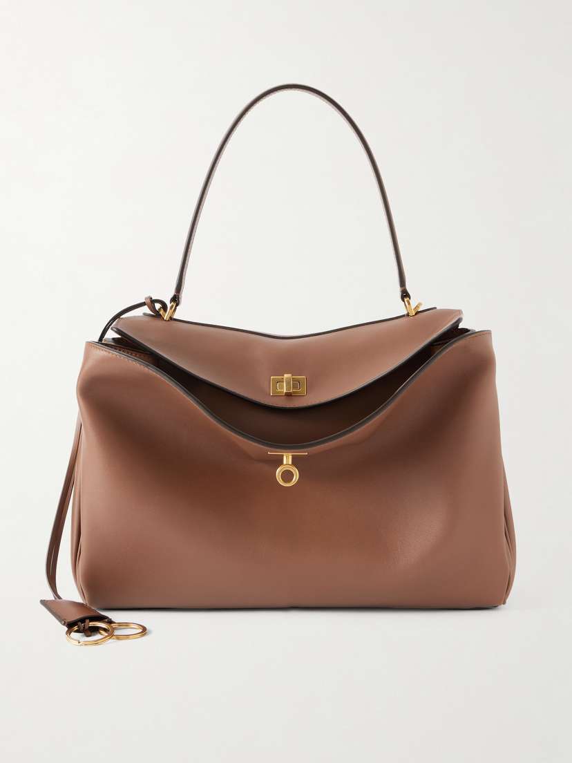 Balenciaga Rodeo Medium Leather Shoulder Bag