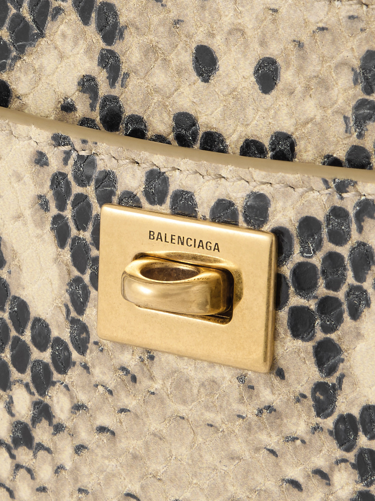 Rodeo Snake-Effect Shoulder Bag