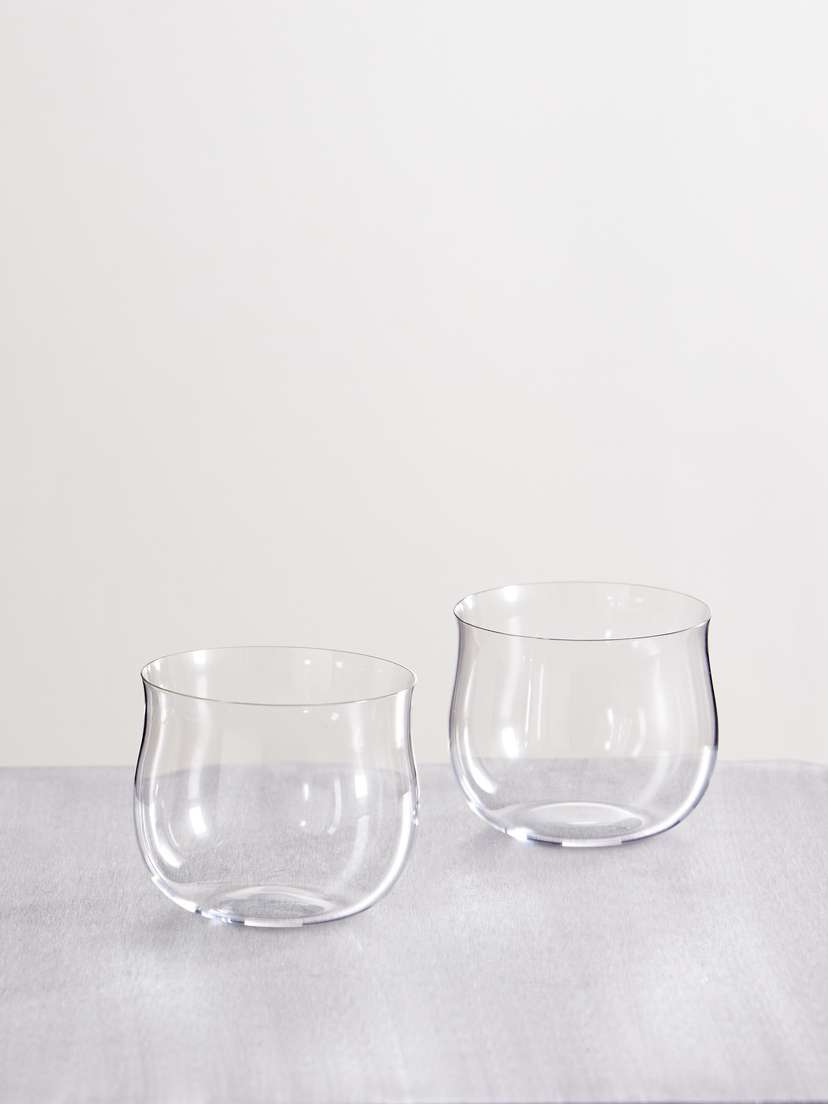 LOBMEYR Set Of Two Crystal Glass Tumblers