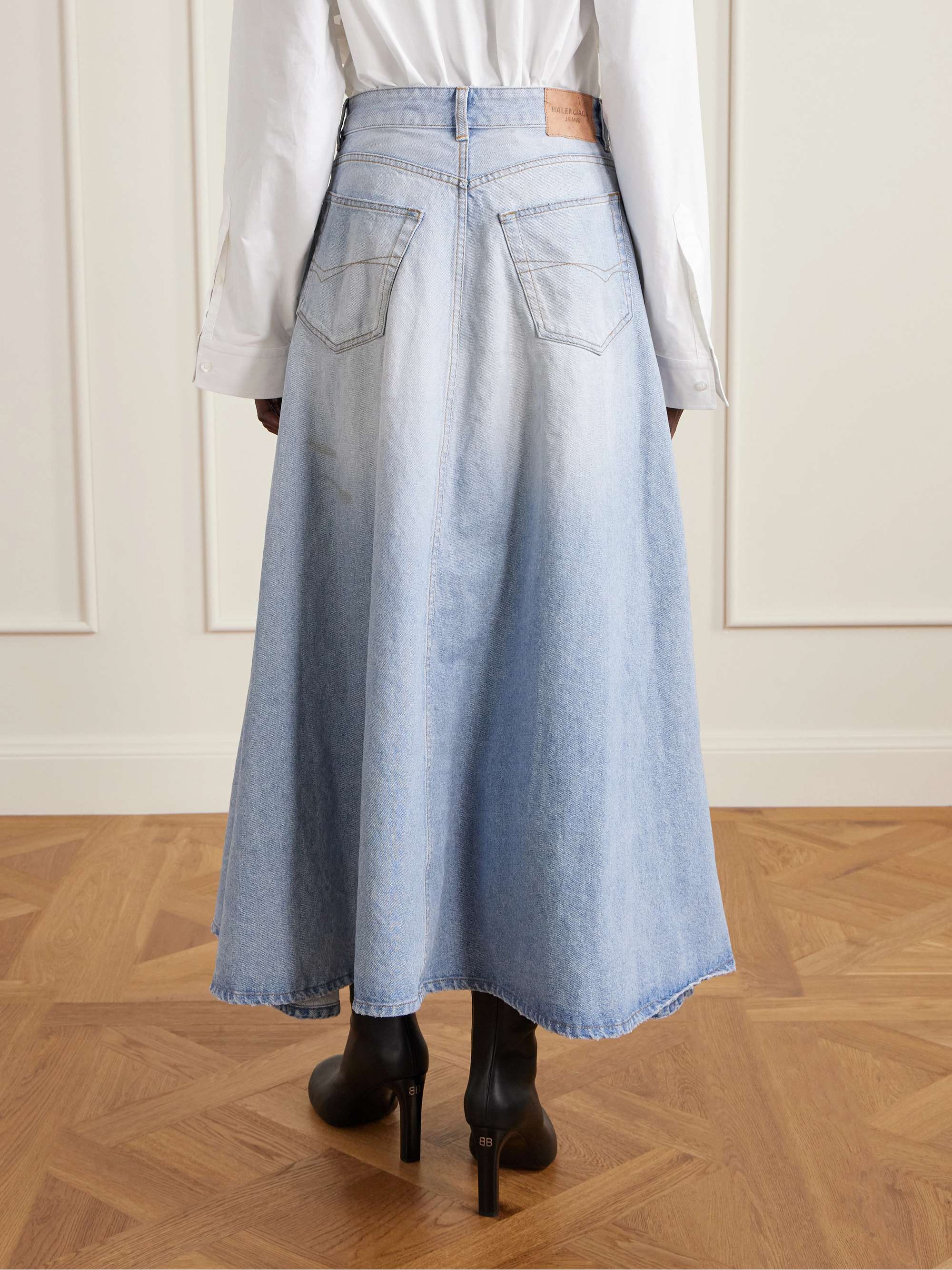 BALENCIAGA v waist denim skirt スカート BALENCIAGA v waist denim skirt スカート 【公式通販】