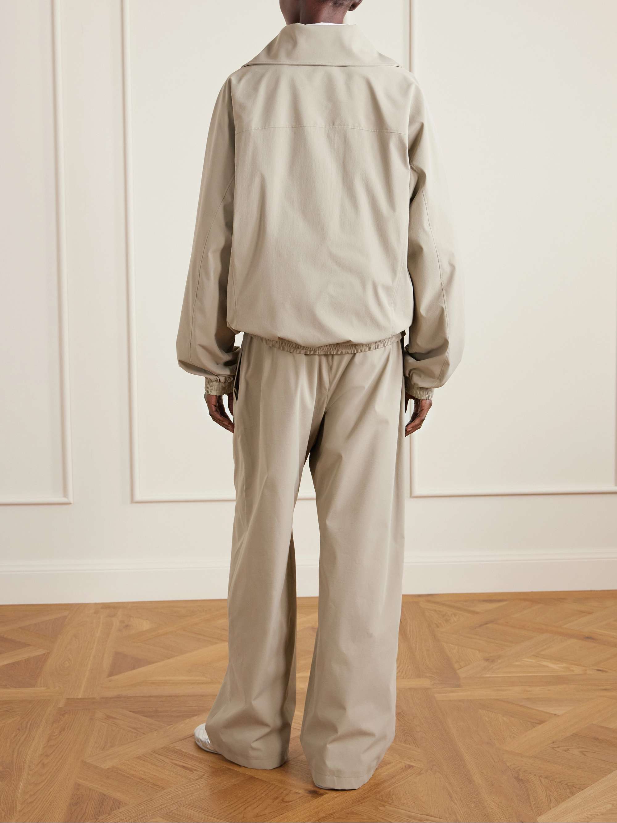 BALENCIAGA Oversized embroidered shell track jacket | NET-A-PORTER