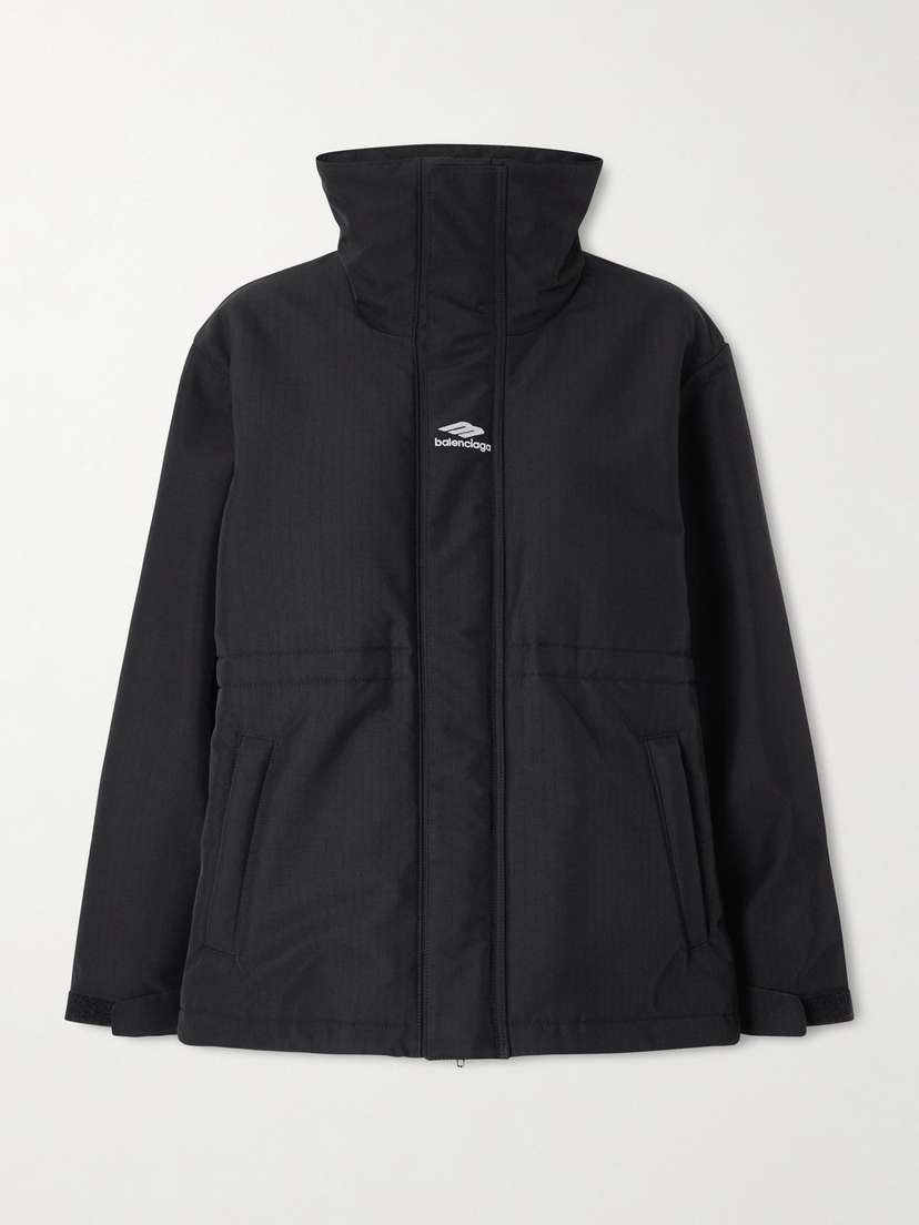 Balenciaga Embroidered Padded Ripstop Ski Jacket