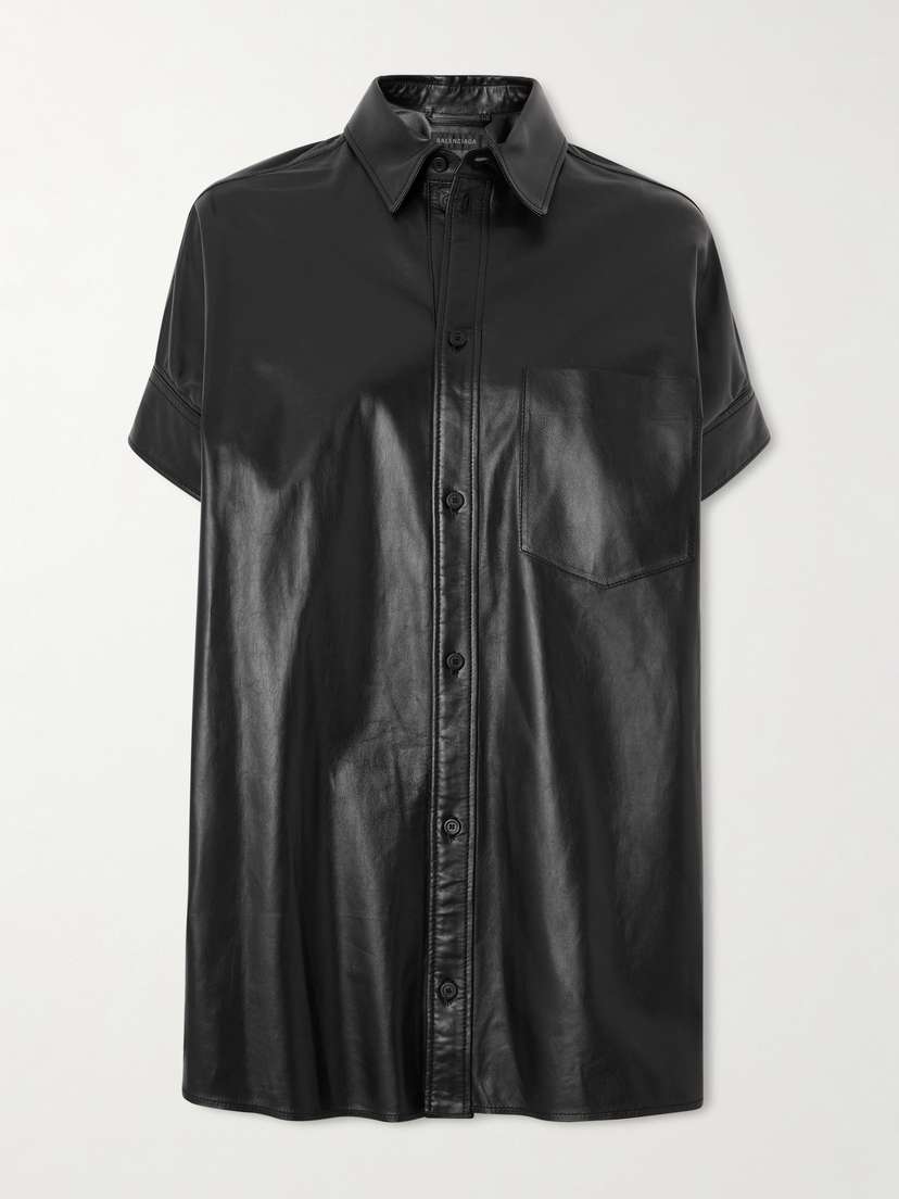 Balenciaga Leather Shirt