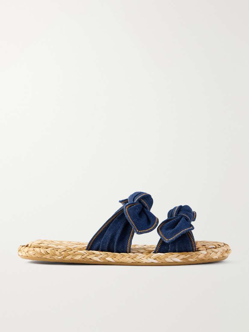 Zimmermann Carousel Denim Slides