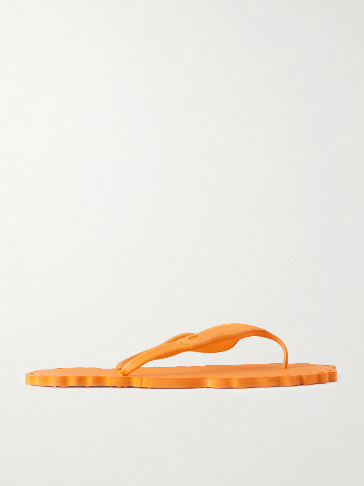 Zimmermann Seafoam Rubber Thong Sandals In Orange
