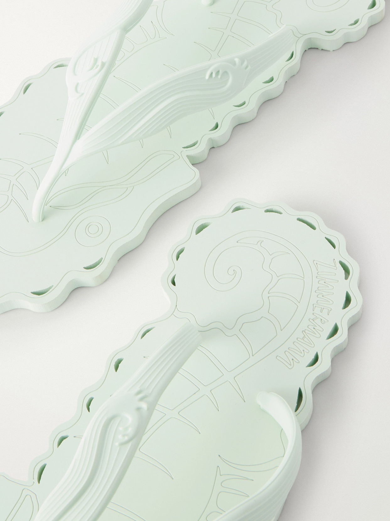Seafoam Rubber Thong Sandals