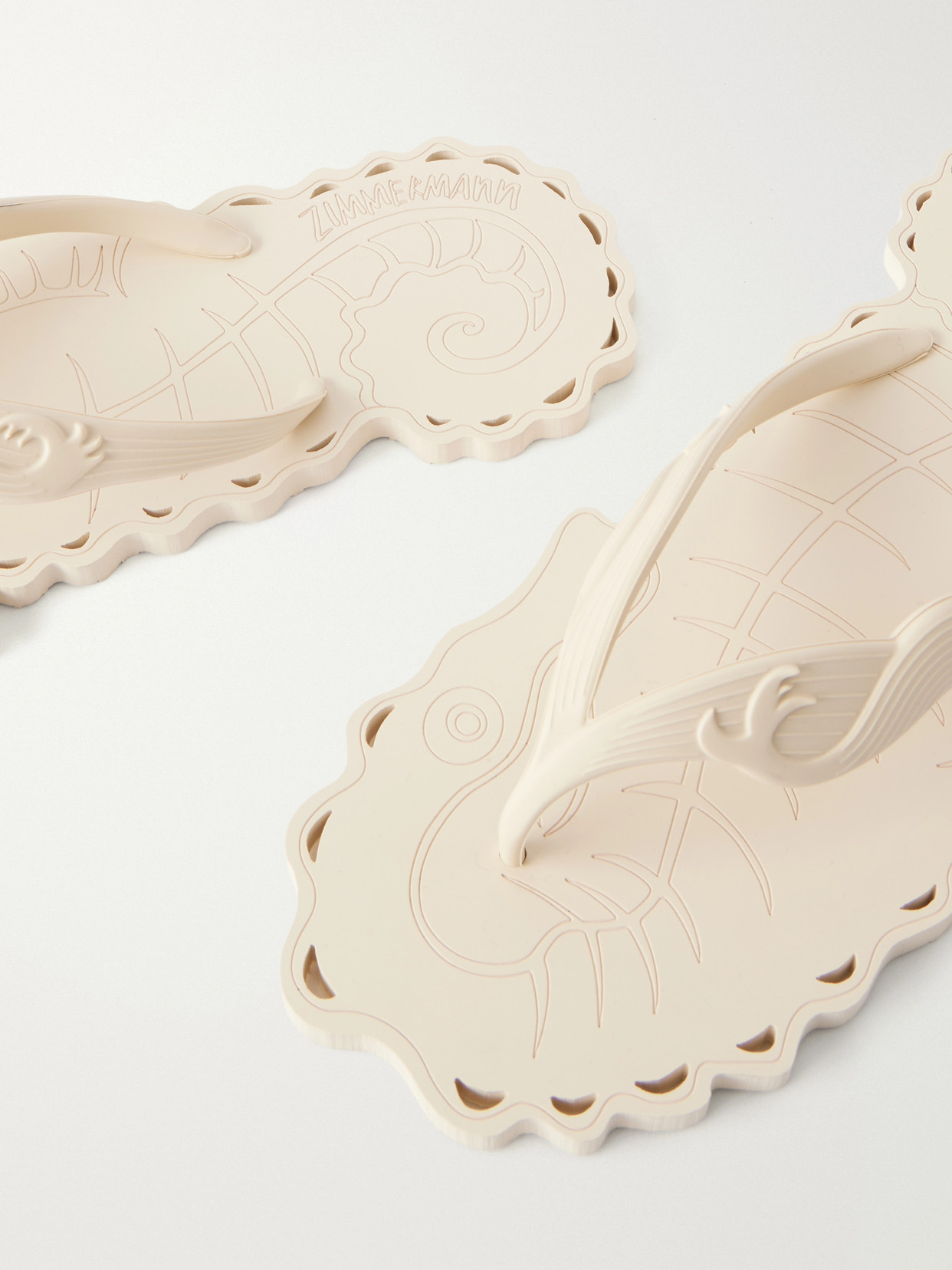 Seafoam Rubber Thong Sandals