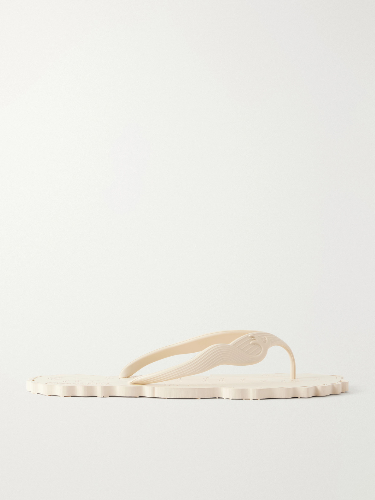 Zimmermann Seafoam Rubber Thong Sandals In Neutral