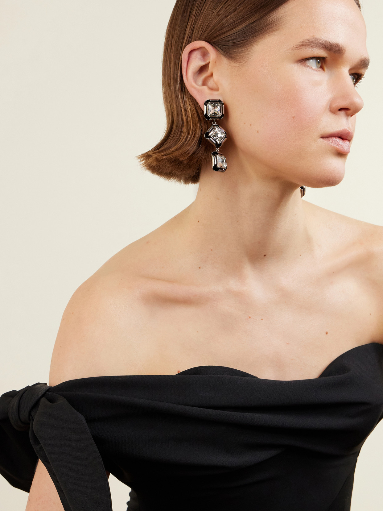 Givenchy Silver-tone Crystal Earrings In Silver