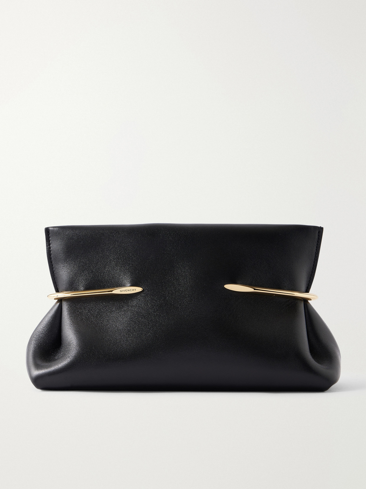 Givenchy Pinch Leather Clutch In Black