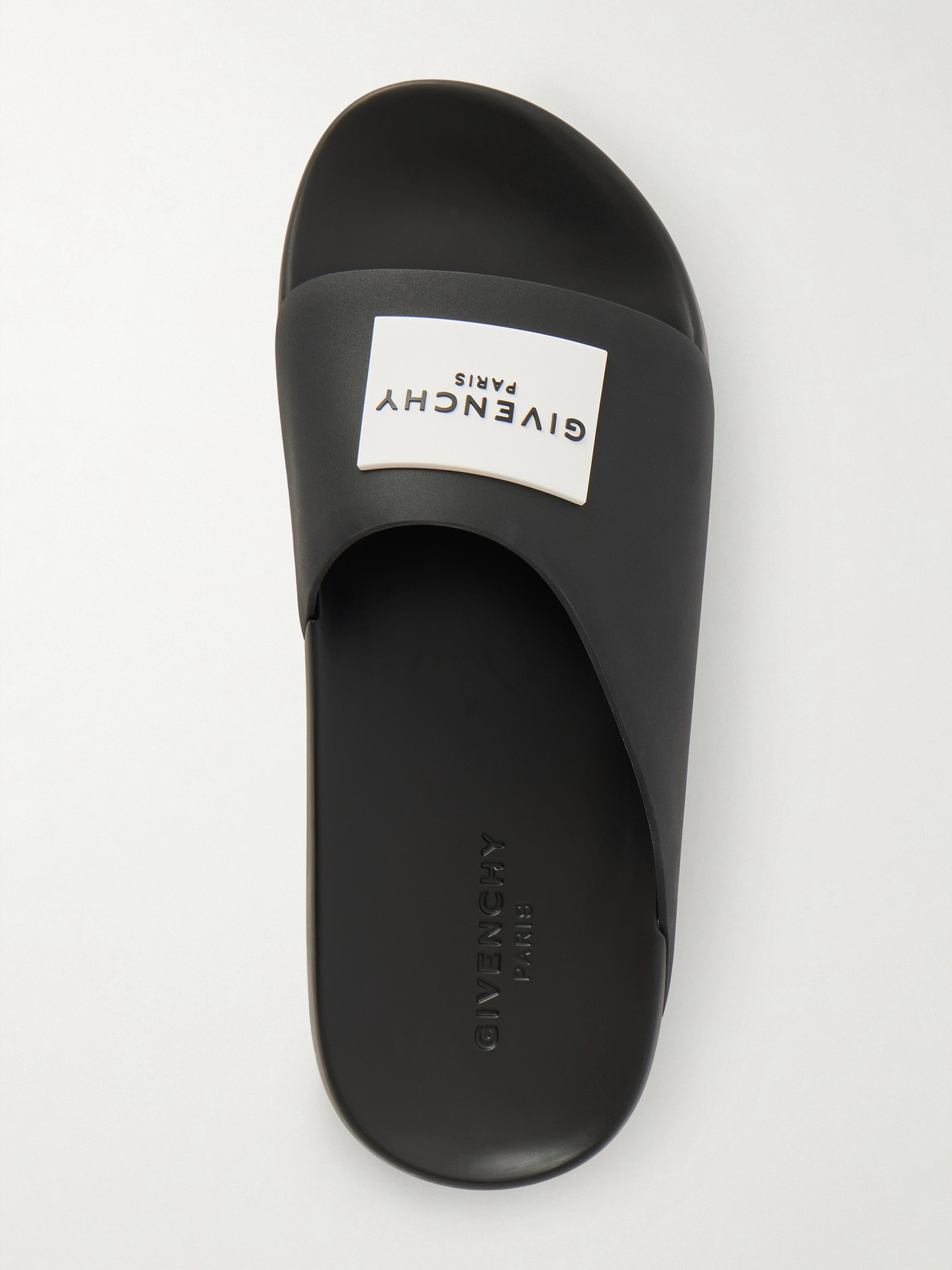 Givenchy Rubber Slides In Black